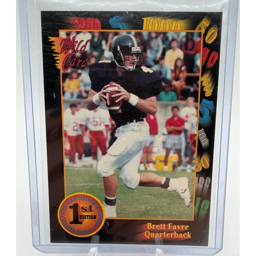 Brett Favre Rookie 1991 Wild Card 1st Edition #119 Southern Mississippi Football